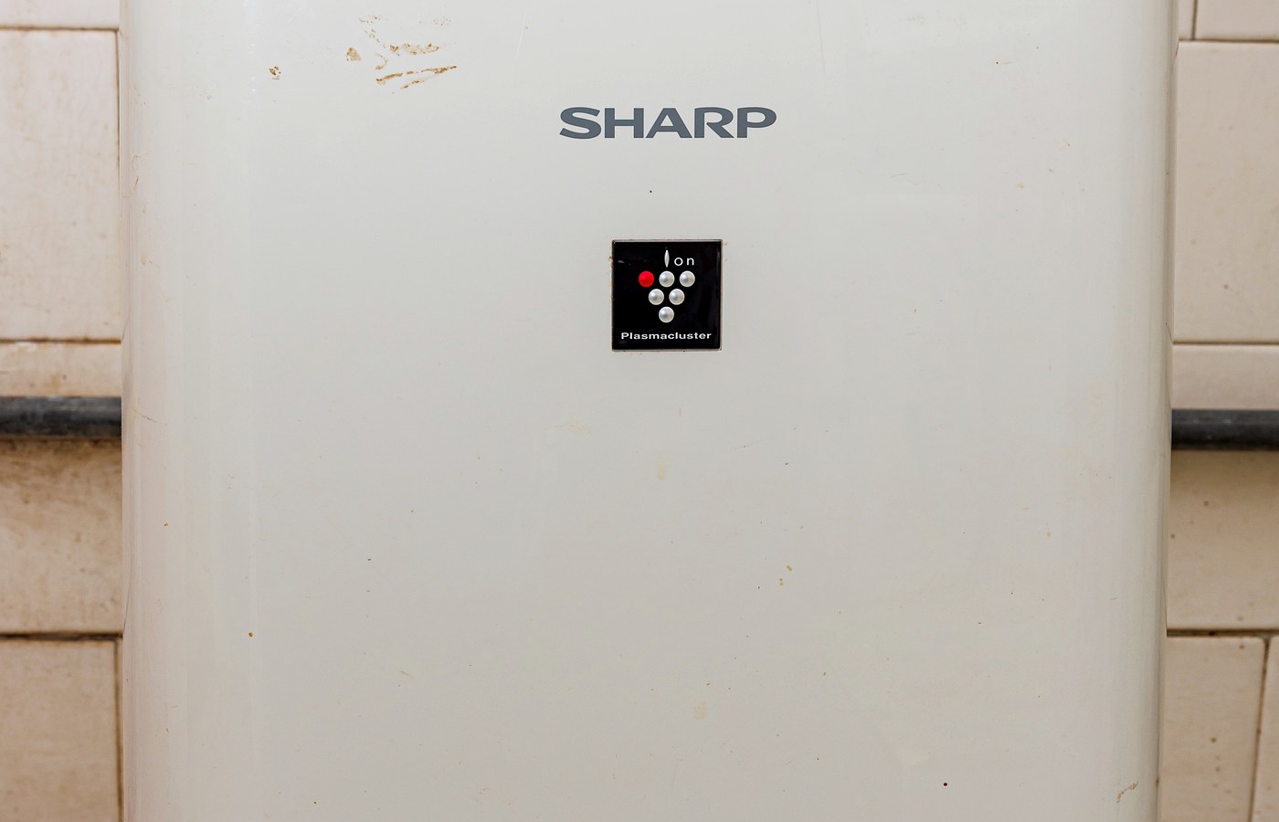 Real photo of sharp dehumidifier front side for Dehumidifier buying guide for damp rooms and laundry days