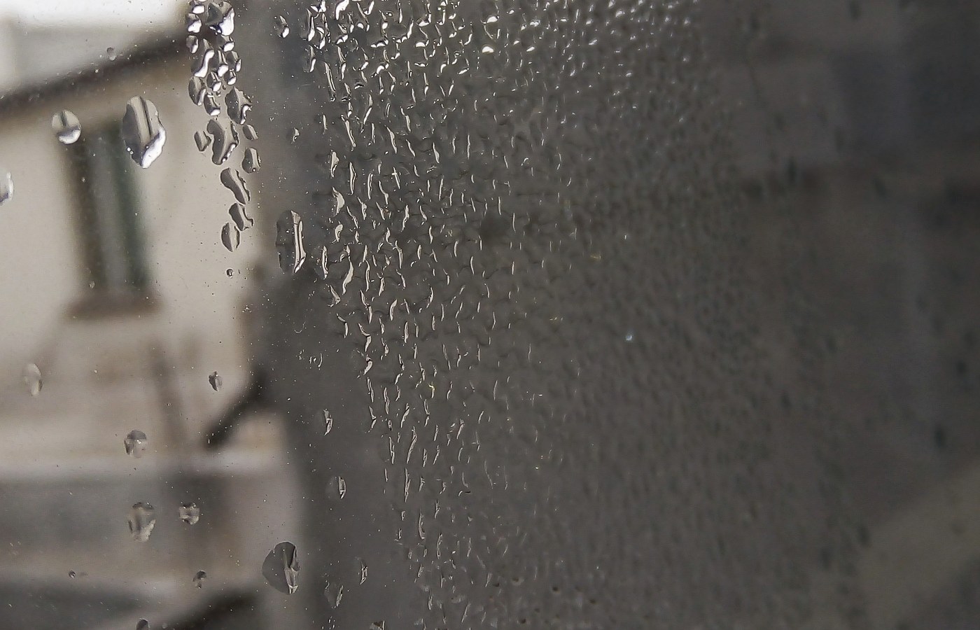 Real photo of window condensation photo for Our home energy review method and scoring policy
