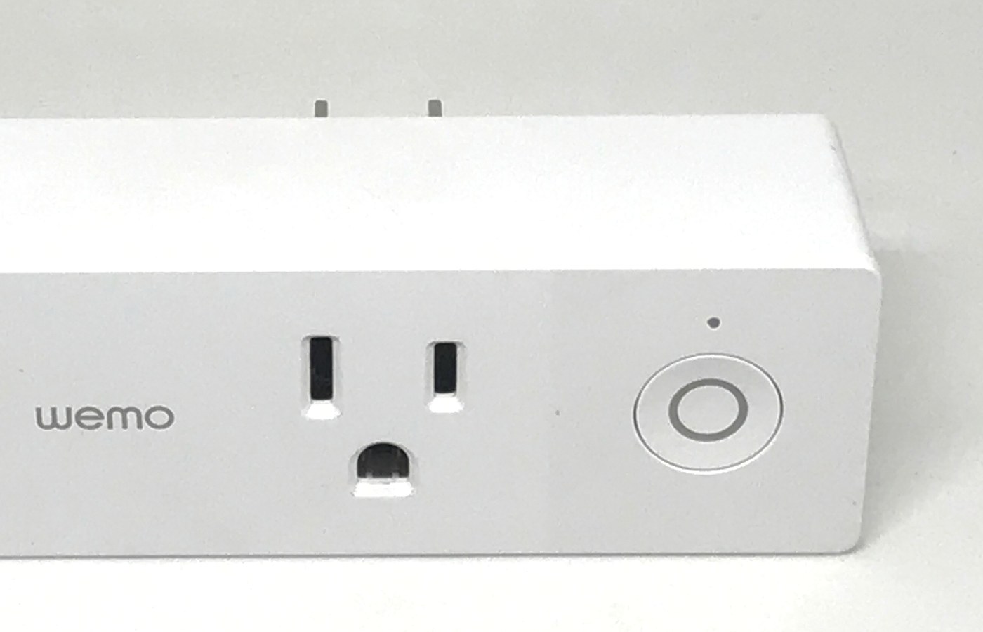 Real photo of wemo mini smart plug side photo for Smart plug privacy questions before adding another app